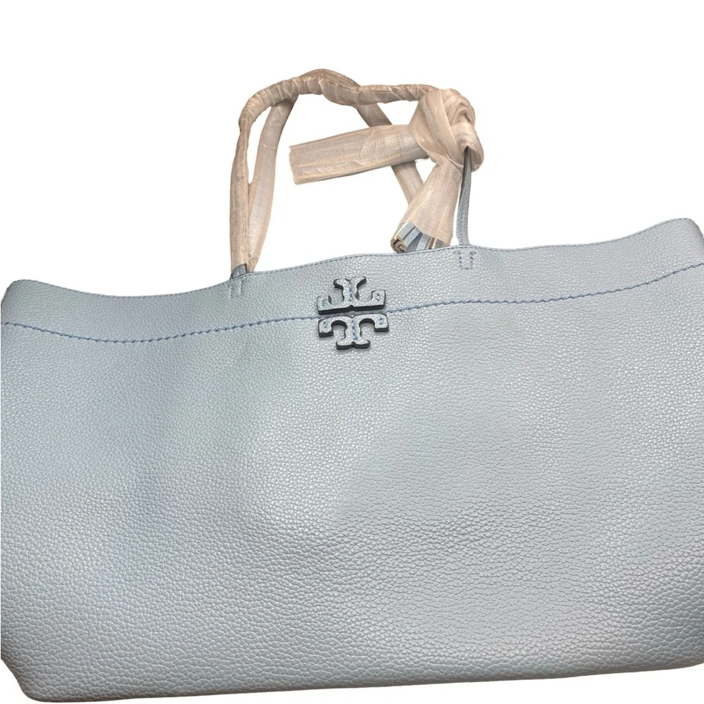 Tory Burch Light Blue MCGRAW TOTE
